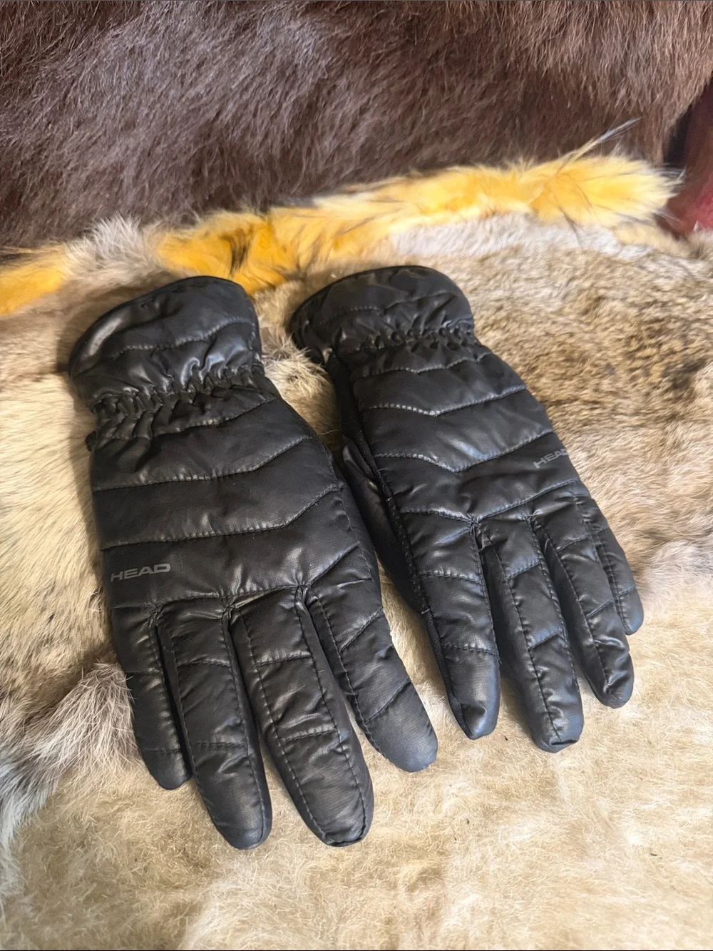 Head Black Quilted Insulated Winter Gloves M (5240)